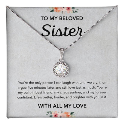 For my Sister - Eternal Hope Necklace - Flowers