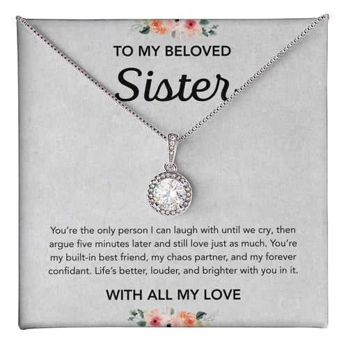 For my Sister - Eternal Hope Necklace - Flowers