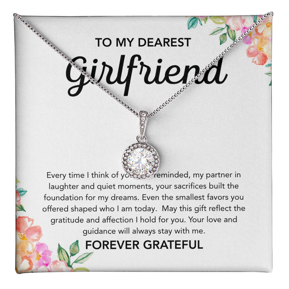 To My Girlfriend - Eternal Hope Necklace - Flowers