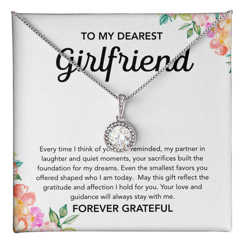 To My Girlfriend - Eternal Hope Necklace - Flowers