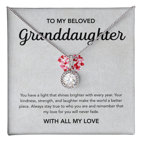 To my Granddaughter - Eternal Hope Necklace - Little Heart
