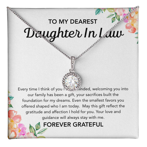 To my Daughter in Law - Eternal Hope Necklace - Flowers