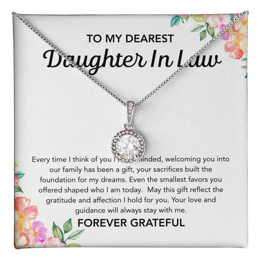 To my Daughter in Law - Eternal Hope Necklace - Flowers