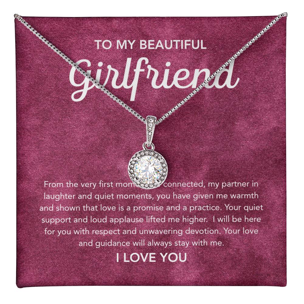 To My Girlfriend - Eternal Hope Necklace - Velvet Pattern