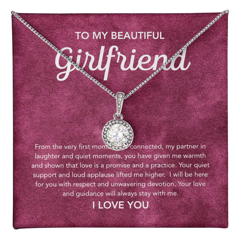 To My Girlfriend - Eternal Hope Necklace - Velvet Pattern