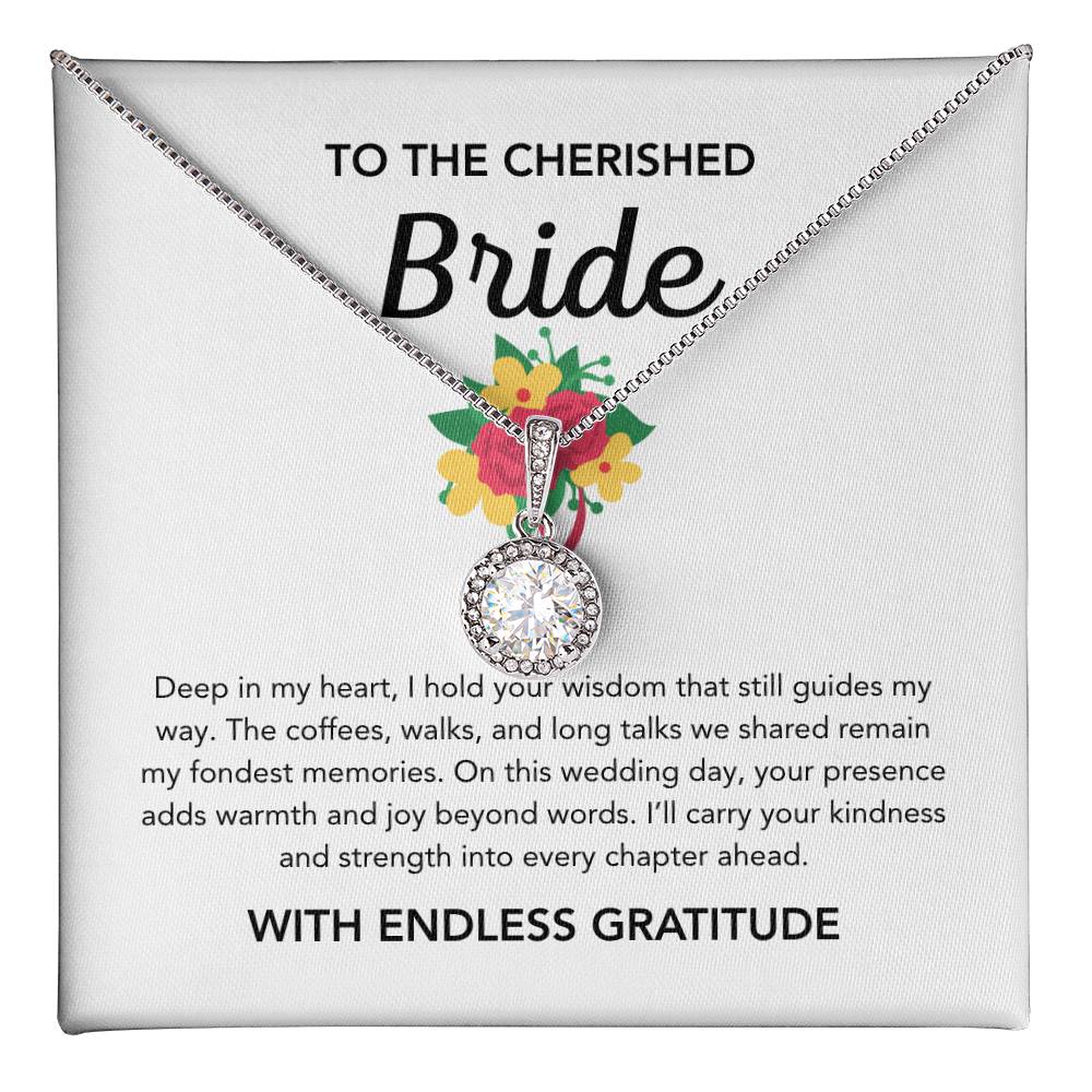 To my Bride - Eternal Hope Necklace - Bridal bouquet