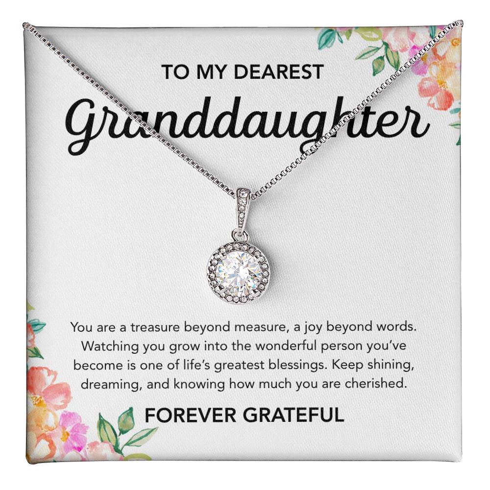 To my Granddaughter - Eternal Hope Necklace - Flowers