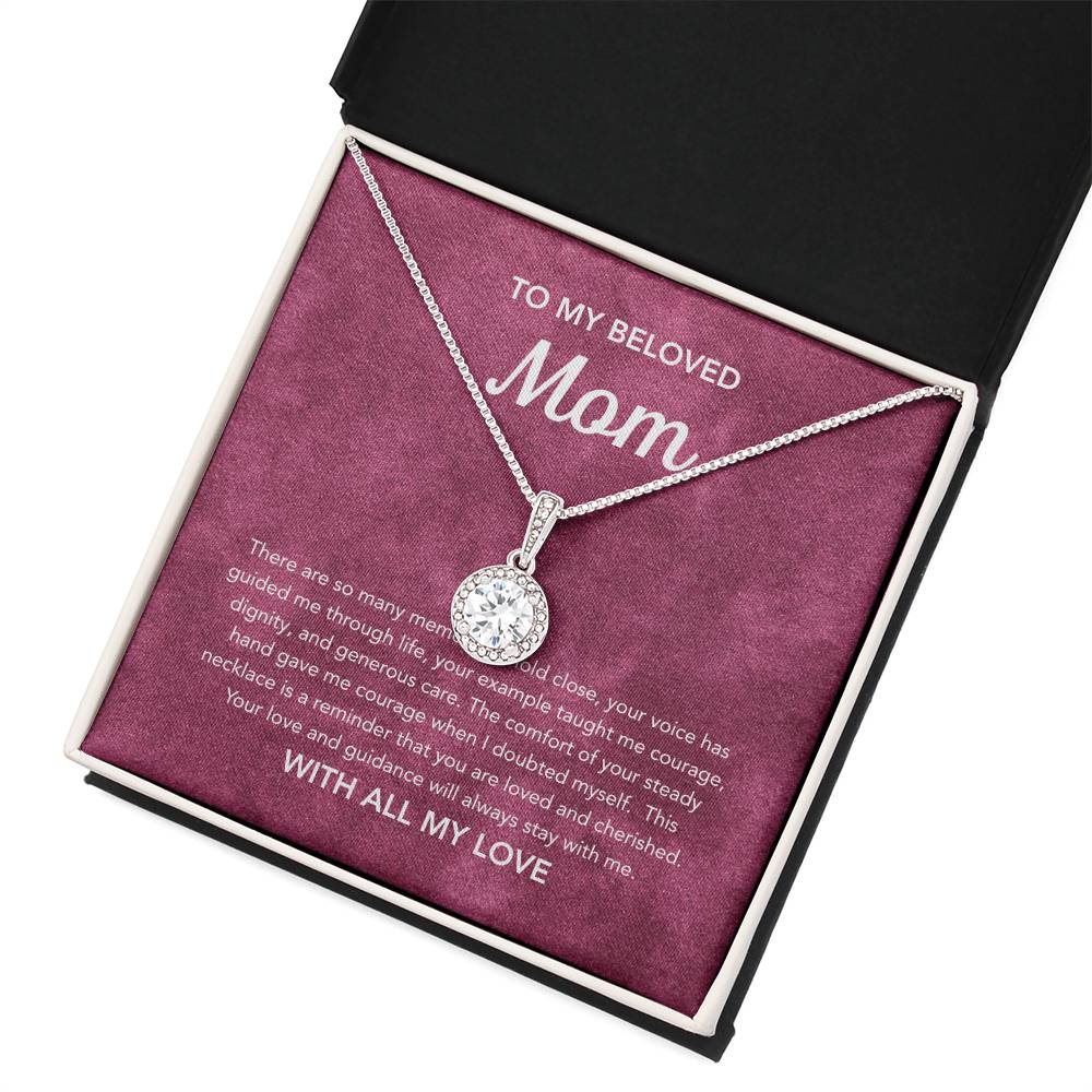 To Mom - Eternal Hope Necklace - Velvet Pattern