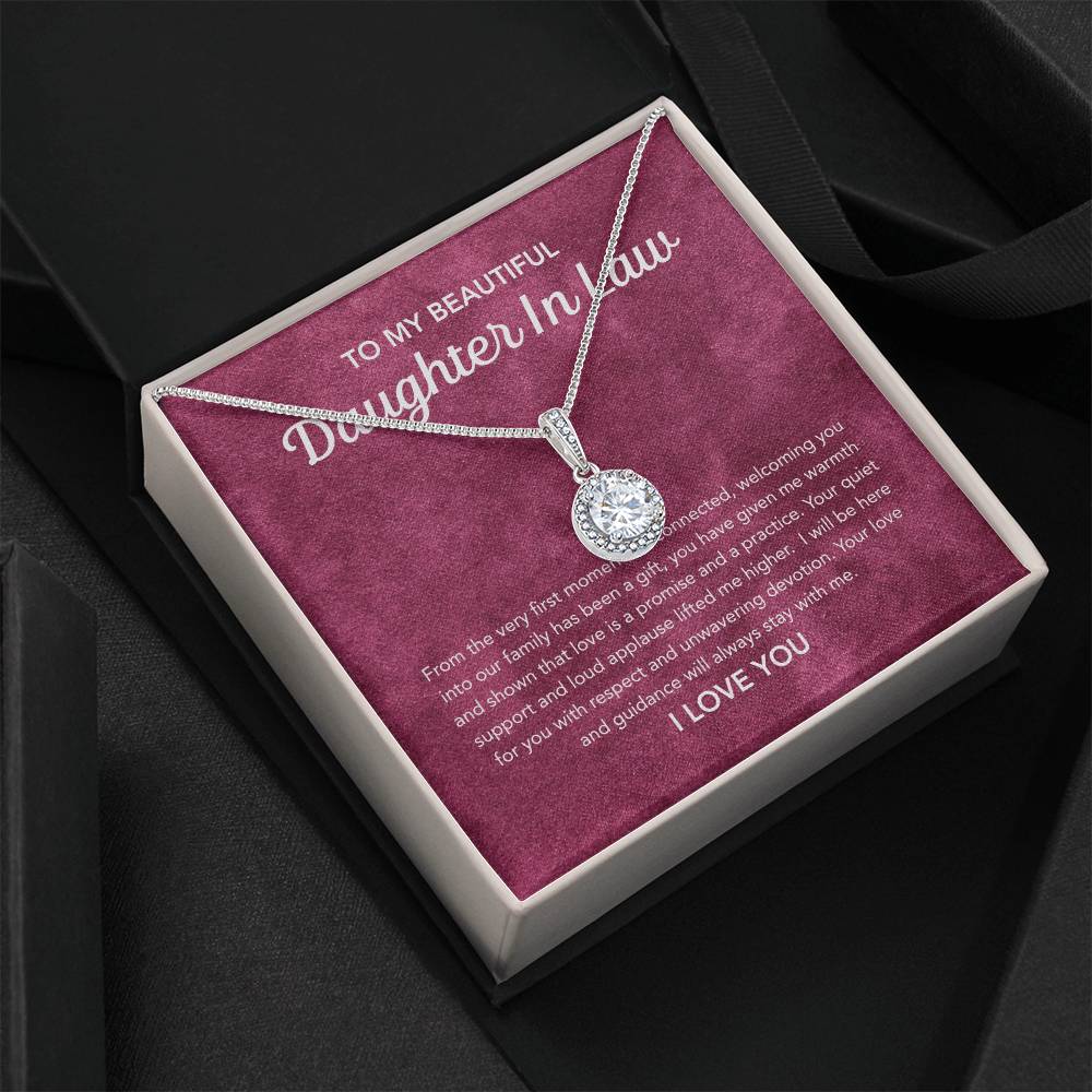 To my Daughter In Law - Eternal Hope Necklace - Velvet Pattern