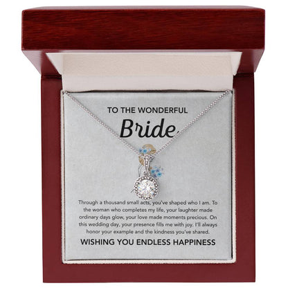 To my Bride - Eternal Hope Necklace - Bridal bouquet