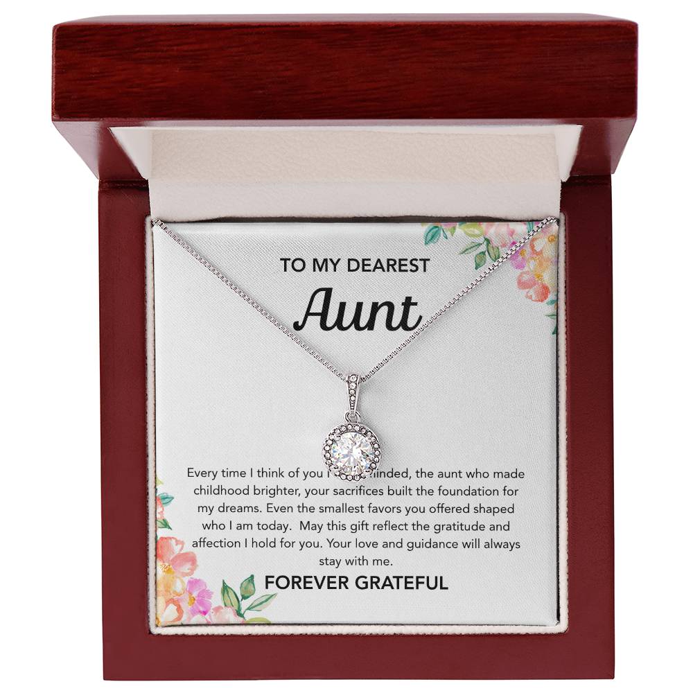To my Aunt - Eternal Hope Necklace - Flowers
