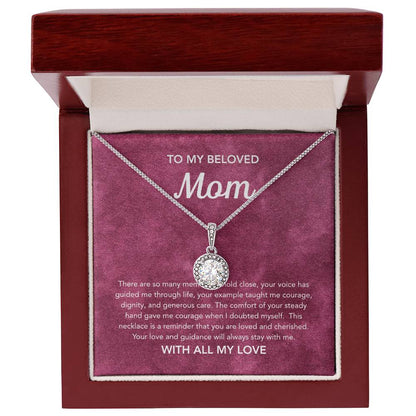To Mom - Eternal Hope Necklace - Velvet Pattern