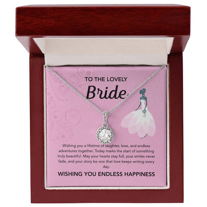 To my Bride - Eternal Hope Necklace - Pink