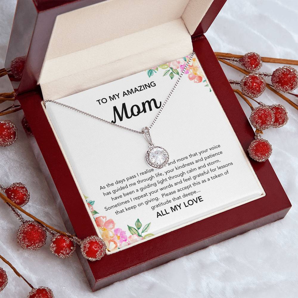 To Mom - Eternal Hope Necklace - Flowers