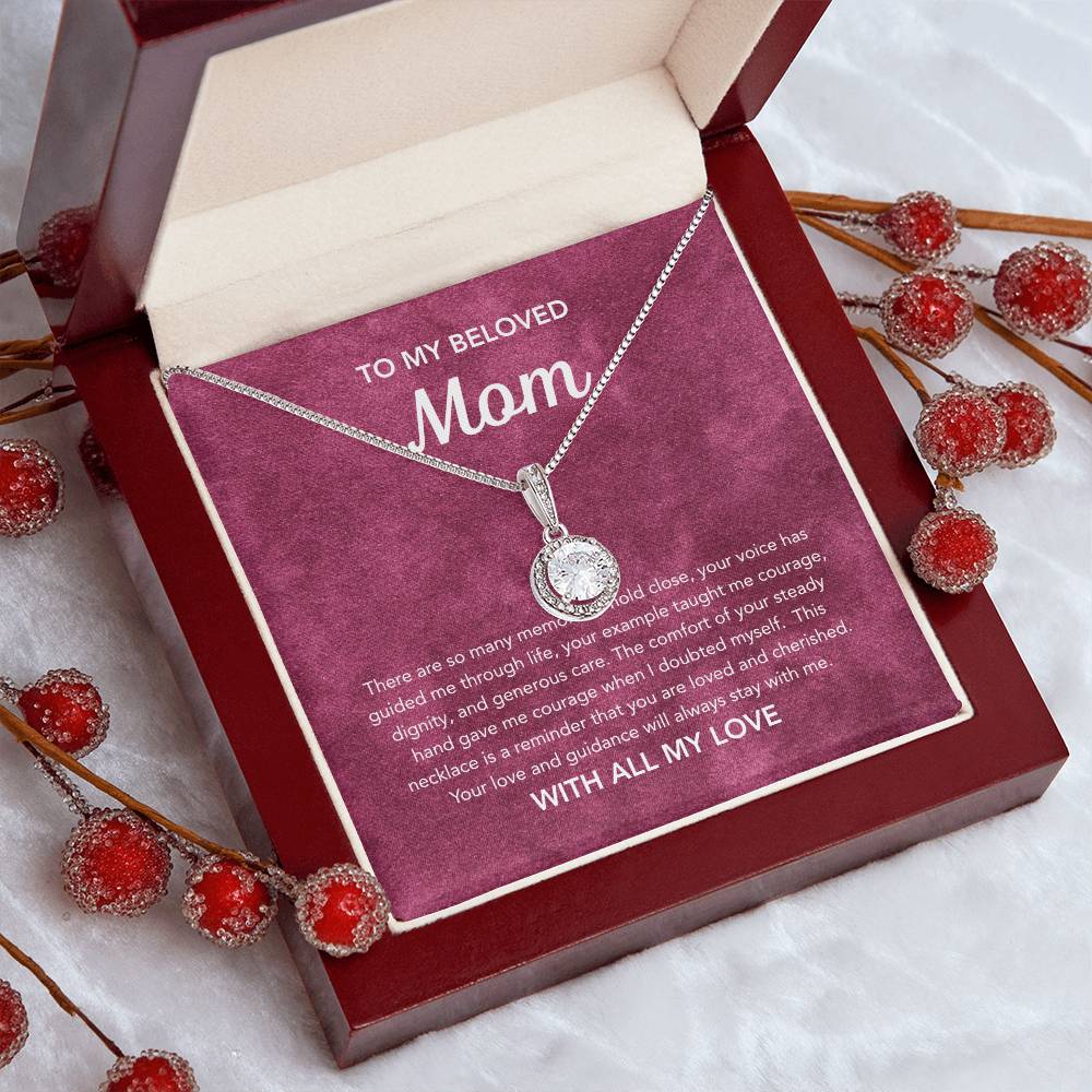 To Mom - Eternal Hope Necklace - Velvet Pattern