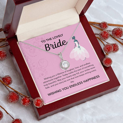 To my Bride - Eternal Hope Necklace - Pink