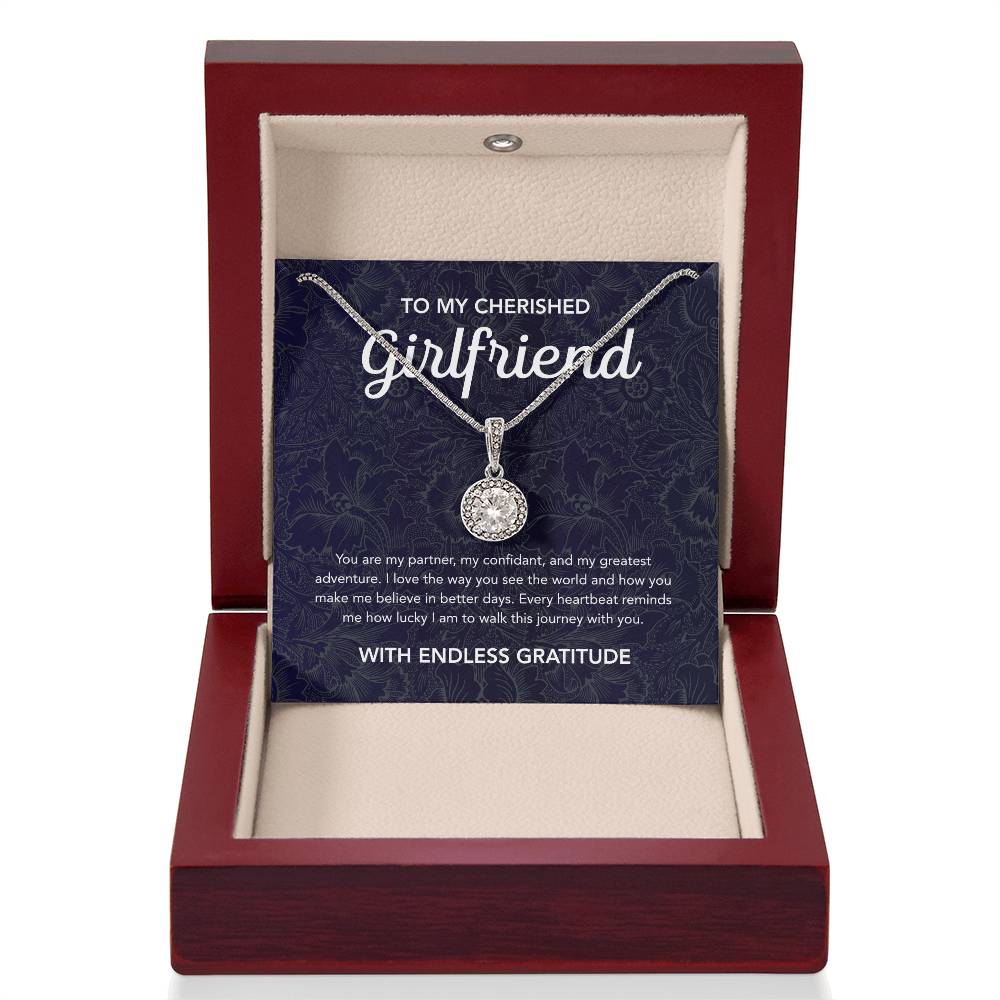 To My Girlfriend - Eternal Hope Necklace - Damask