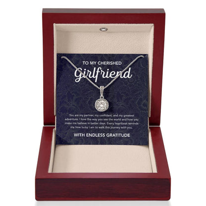 To My Girlfriend - Eternal Hope Necklace - Damask