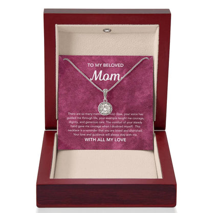 To Mom - Eternal Hope Necklace - Velvet Pattern