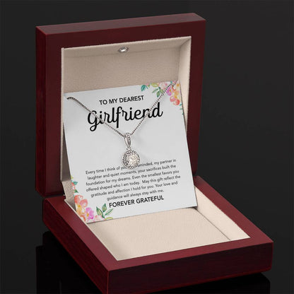 To My Girlfriend - Eternal Hope Necklace - Flowers