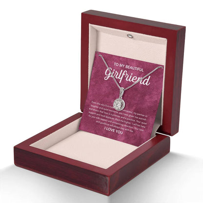 To My Girlfriend - Eternal Hope Necklace - Velvet Pattern