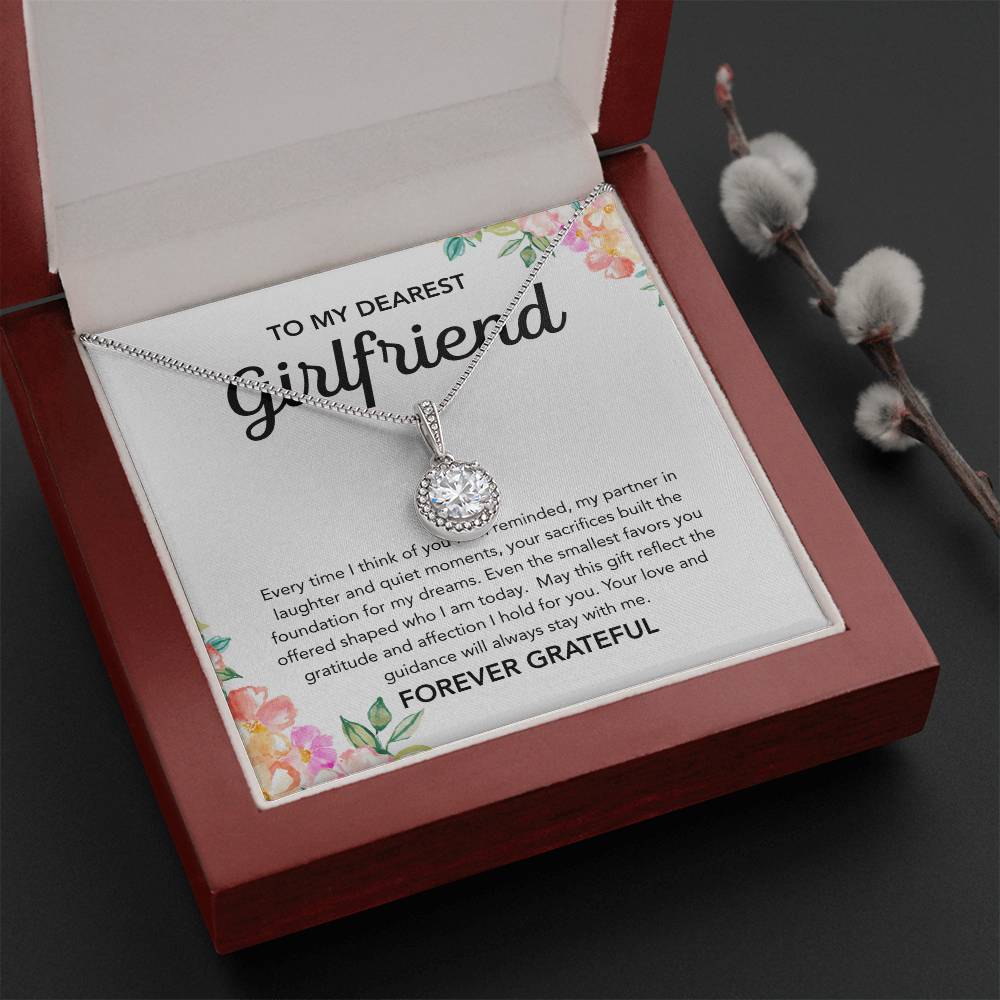 To My Girlfriend - Eternal Hope Necklace - Flowers