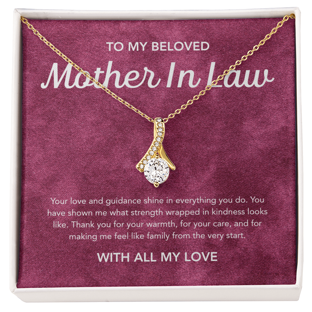 To my Mother in Law - Alluring Beauty Necklace - Velvet Pattern