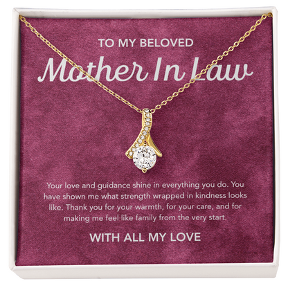 To my Mother in Law - Alluring Beauty Necklace - Velvet Pattern