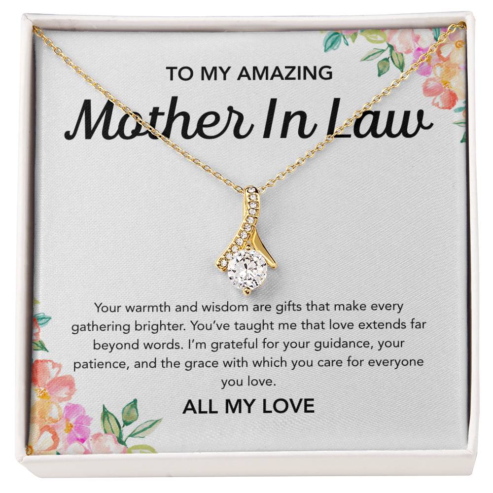 To my Mother in Law - Alluring Beauty Necklace - Flowers
