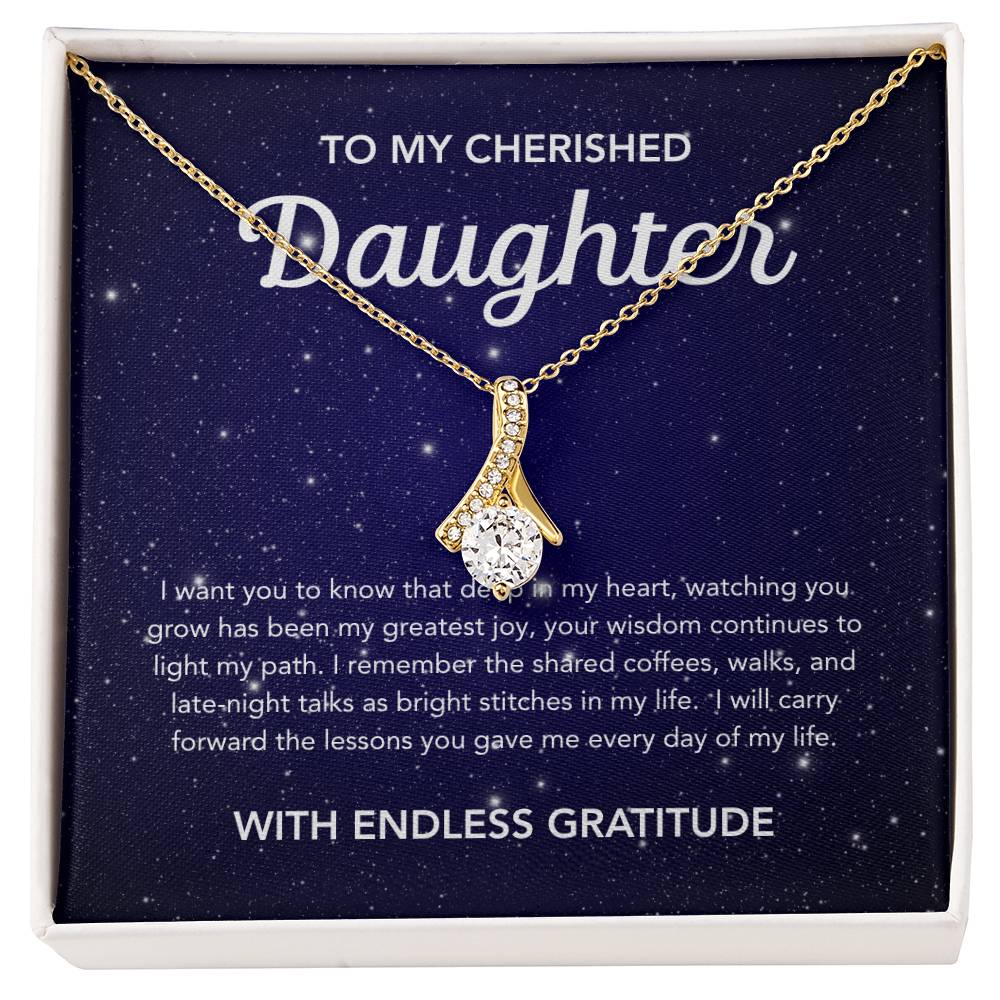 To my Daughter - Alluring Beauty Necklace - Night Stars