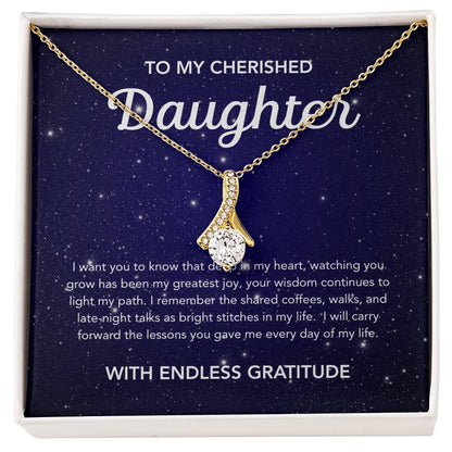To my Daughter - Alluring Beauty Necklace - Night Stars