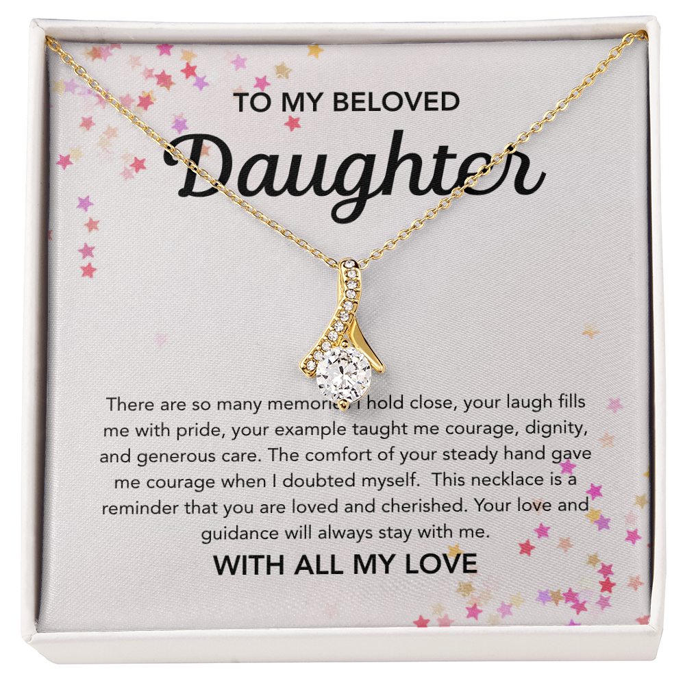 To my Daughter - Alluring Beauty Necklace - Stars