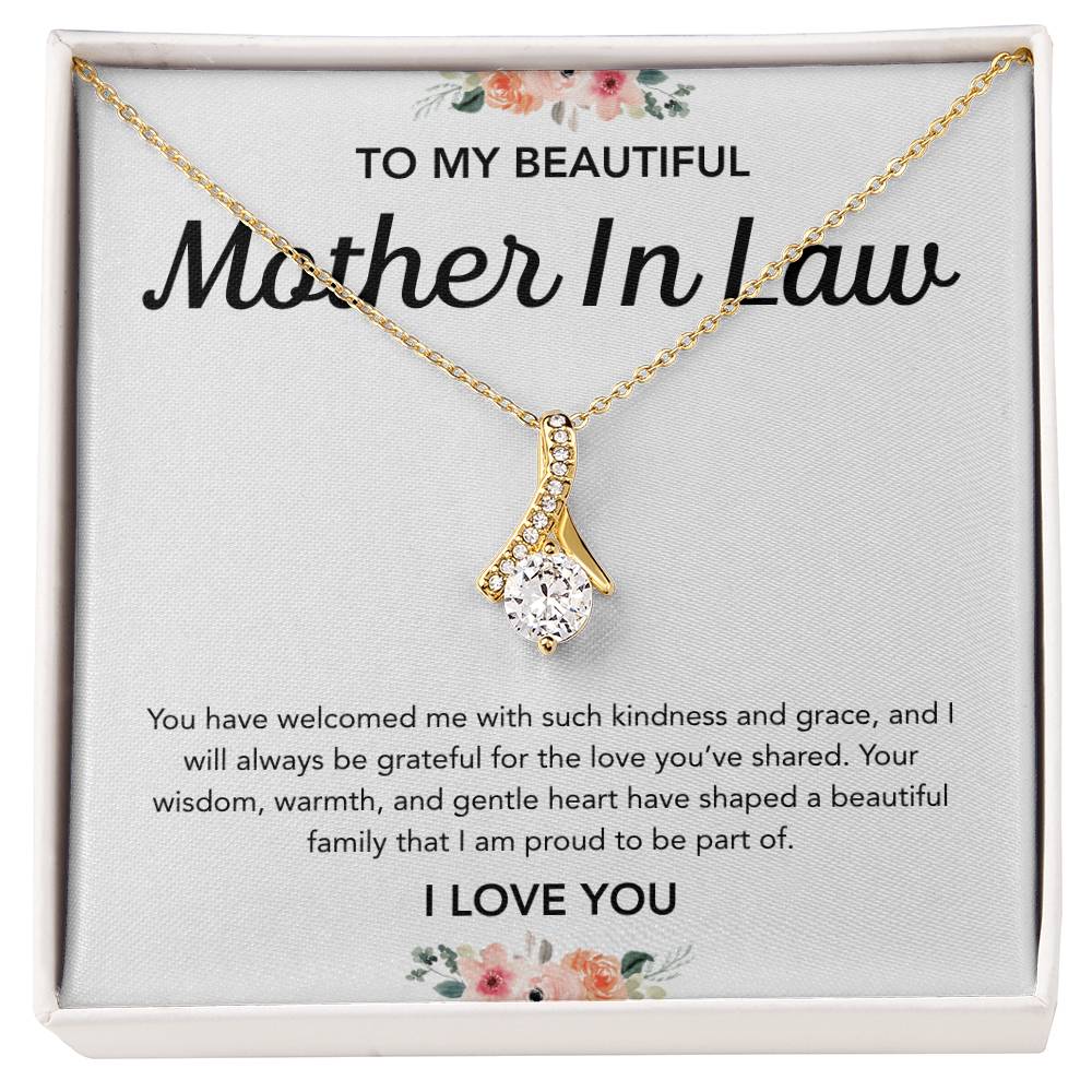 To my Mother in Law - Alluring Beauty Necklace - Flowers