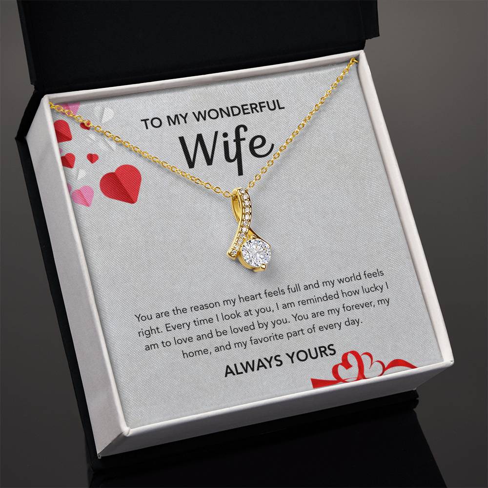 To My Wife - Alluring Beauty - Gray Hearts