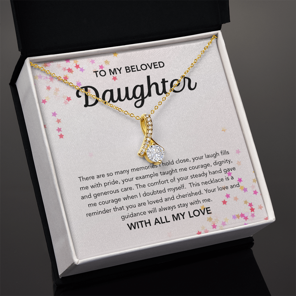 To my Daughter - Alluring Beauty Necklace - Stars