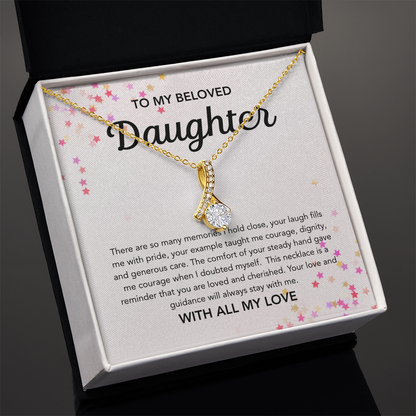 To my Daughter - Alluring Beauty Necklace - Stars