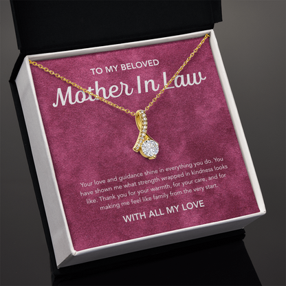 To my Mother in Law - Alluring Beauty Necklace - Velvet Pattern