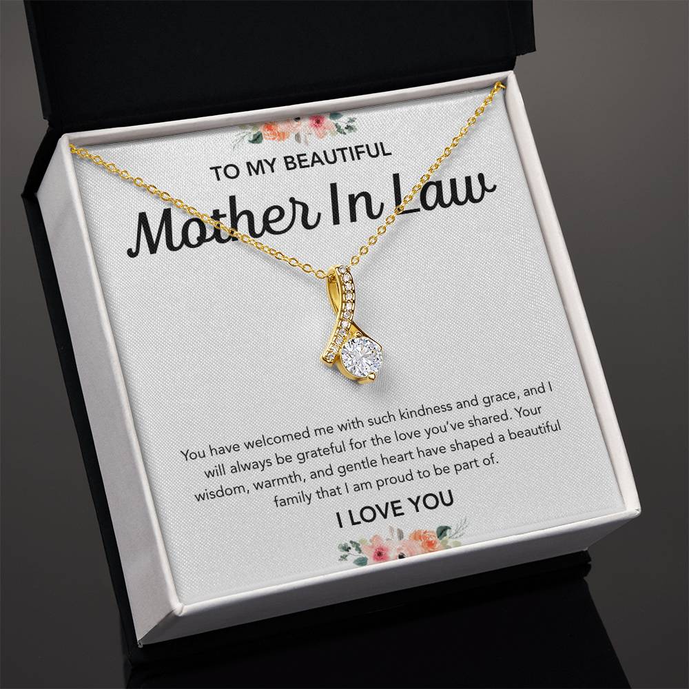 To my Mother in Law - Alluring Beauty Necklace - Flowers