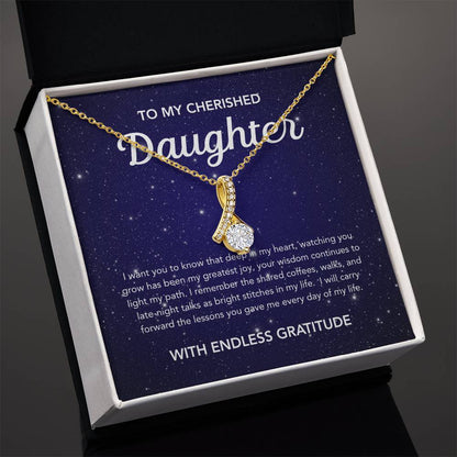 To my Daughter - Alluring Beauty Necklace - Night Stars