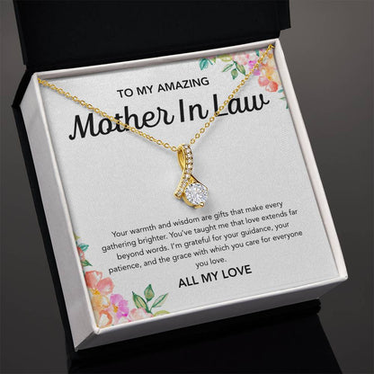 To my Mother in Law - Alluring Beauty Necklace - Flowers