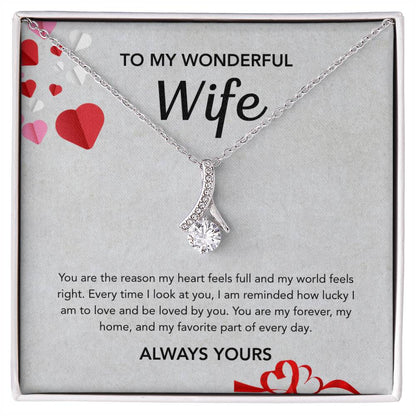 To My Wife - Alluring Beauty - Gray Hearts