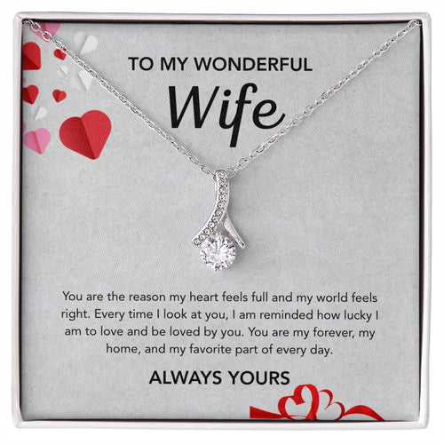 To My Wife - Alluring Beauty - Gray Hearts