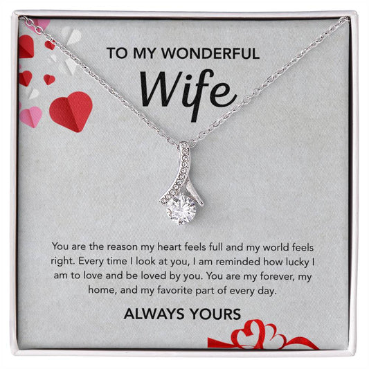 To My Wife - Alluring Beauty - Gray Hearts