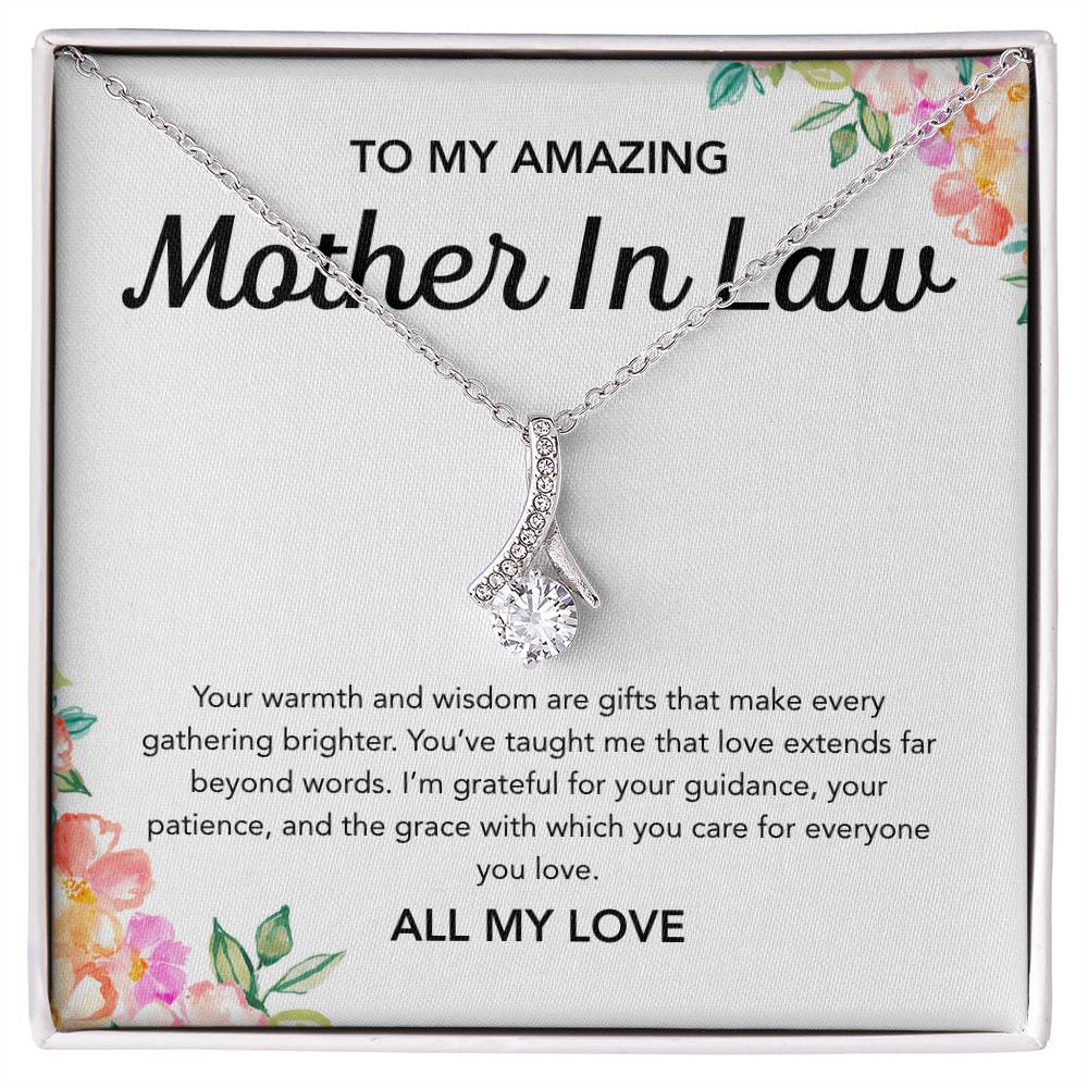 To my Mother in Law - Alluring Beauty Necklace - Flowers