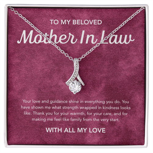 To my Mother in Law - Alluring Beauty Necklace - Velvet Pattern