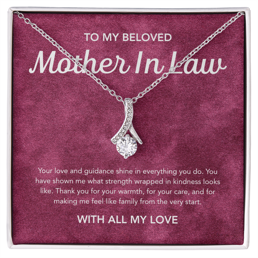To my Mother in Law - Alluring Beauty Necklace - Velvet Pattern