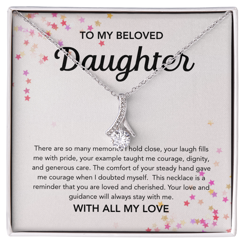 To my Daughter - Alluring Beauty Necklace - Stars