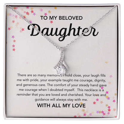 To my Daughter - Alluring Beauty Necklace - Stars