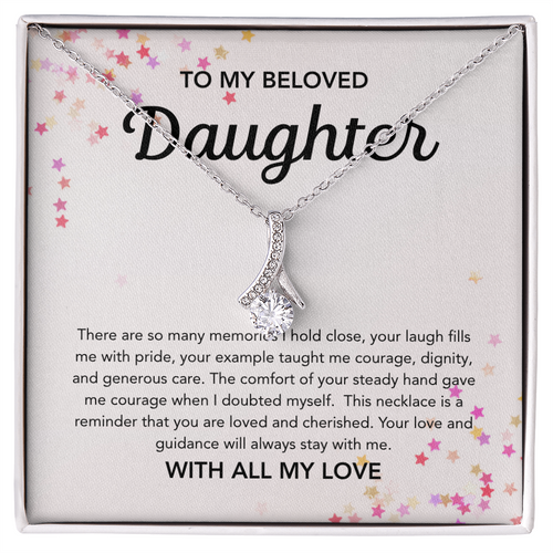 To my Daughter - Alluring Beauty Necklace - Stars