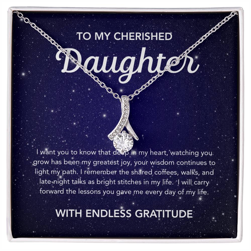 To my Daughter - Alluring Beauty Necklace - Night Stars